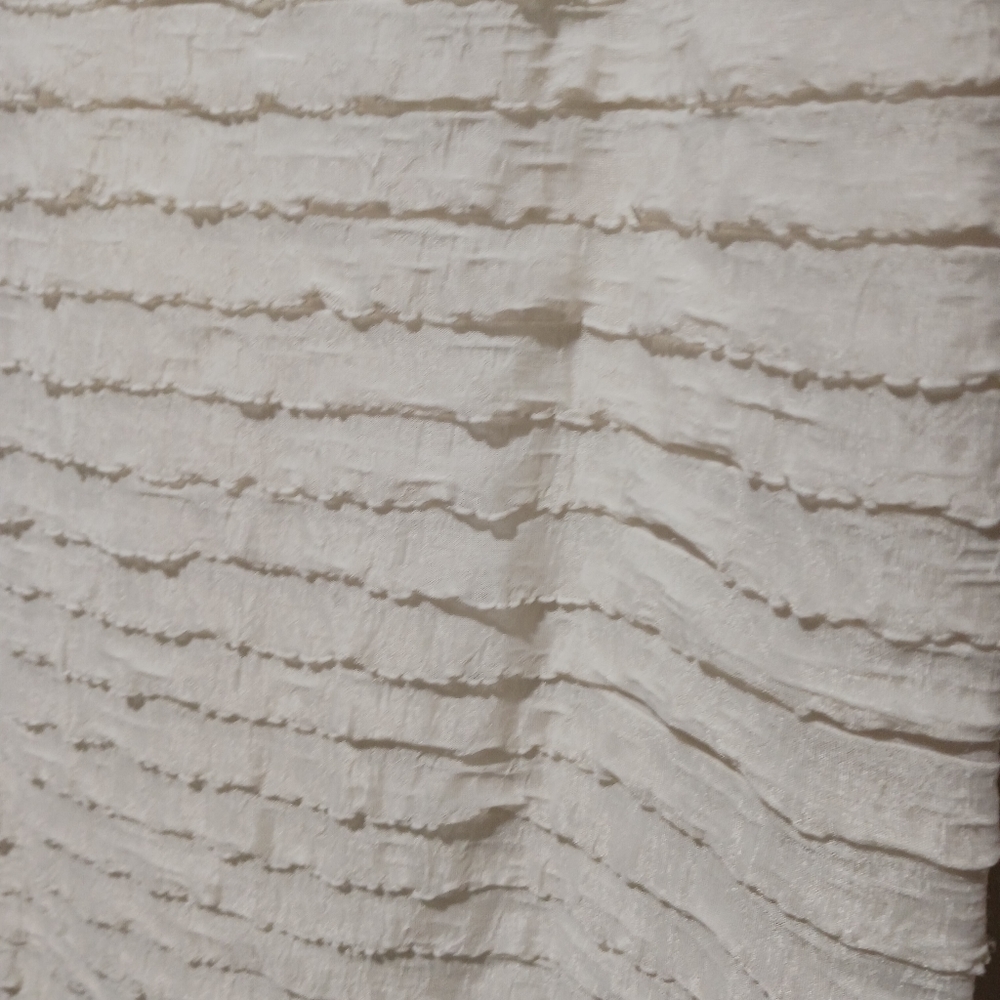 Final $4  Robbie Bee "Layered  Dress with Crochet Neckline" Sz. 12 Ivory - Picture 3 of 5
